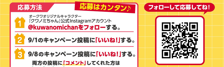 �N���m�~������Instagram�u�t�H���[��������!�v�L�����y�[��